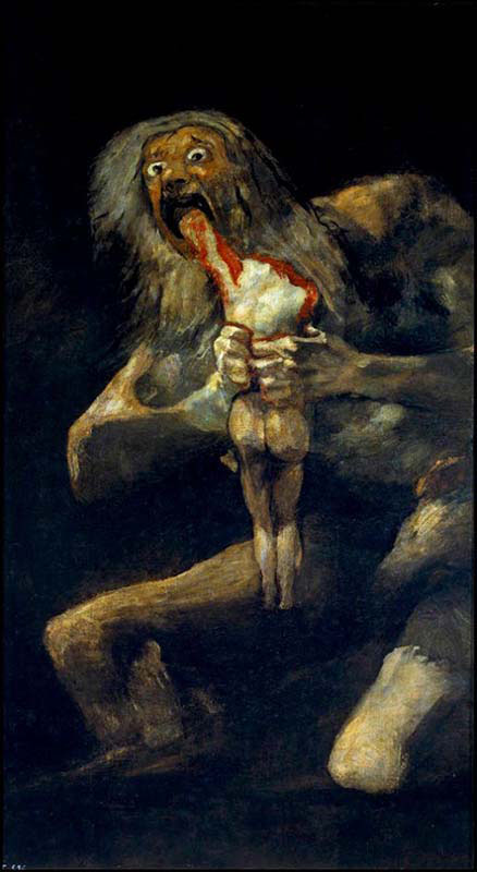 Saturn devouring one of his Sons
